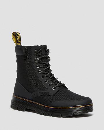 Men's Dr Martens Combs Zip Ankle Boots Black | AU 441FDN